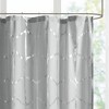 PAGED Modern Metallic Geometric Shower Curtain, 72x72" Shower Curtain with Shiny Print, Printed Metallic Shower Curtain for Bathroom - 2 of 4