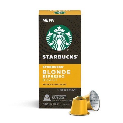 Starbucks Nespresso Blonde Espresso Roast Capsules 10ct 2 01oz Target