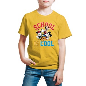 Boys' - Disney - School Is Cool Short Sleeve Graphic T-Shirt - 1 of 4
