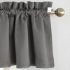 54"x18" Sun Zero Room Darkening Seymour Rod Pocket Curtain Valance - 2 of 4