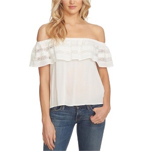 1.STATE Womens Ruffle Knit Blouse - 1 of 1