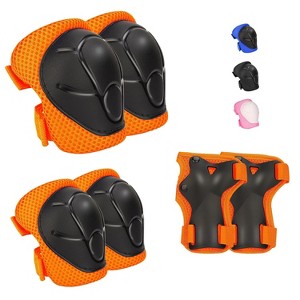 Evita Kids Protective Gear Set-Knee Pads Elbow Pads with Wrist Guards for Ages 3-12 - 1 of 4