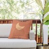 Deny Designs Moonlight Mountain Square Outdoor Throw Pillow Orange - 2 of 4