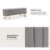 Bernardo Modern Tufted Storage Bench with Metal Legs|ART OF LIVING DESIGNS - 4 of 4