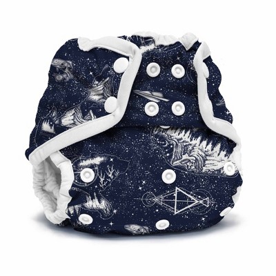 Image of Kanga Care Rumparooz One Size Reusable Cloth Diaper Cover Snap | Shine Bright Blue 6-35 lbs
