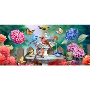 Briarwood Lane Spring Spring Bath Birds Mini Mat 22x10 Indoor Outdoor For Spring Doormat - 1 of 2