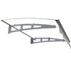 Sapphtopaz Window Awning Door Canopy Exterior 47" x 34" Awnings for Doors Polycarbonate Aluminum Alloy with Valance - 4 of 4