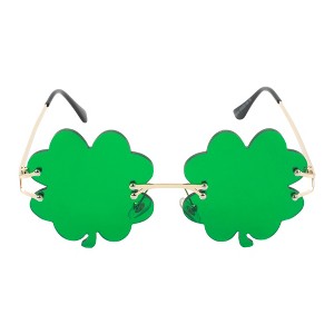 Brightness Charmed St. Patrick's Day Clover-Shaped Sunglasses - 1 of 4