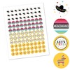 Big Dot of Happiness Let's Fiesta - Fiesta - Round Candy Sticker Favors - Labels Fits Chocolate Candy (1 sheet of 108) - 2 of 4