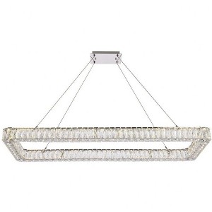 Elegant Lighting Monroe 1 - Light Pendant in  Chrome - 1 of 4