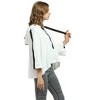Catalonia Women’s Cropped Hoodie Sweatshirt, Casual ¾ Sleeve Loose Pullover Sweatshirt Crop Top, Womens Summer Tops, One Size Fits Most - 3 of 4