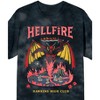 Stranger Things Hellfire Club Men’s Black Cloud Wash Short Sleeve Tee - 2 of 3