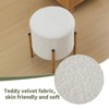 KTMBDW Round Ottoman with Storage, Storage Ottoman, Foot Stool Ottoman, Makeup Vanity Stool, Modern Ottomans for Living Room and Bedroom - 3 of 4