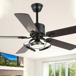 Bella Depot 52" Modern Ceiling Fan with Dimmable LED Light and Remote Control - 1 of 4