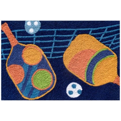 Jellybean 'Ready to Pickle' 20"x30" Accent Doormat – Durable, Washable Mat for Indoor/Outdoor Use