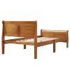 NicBex Twin Size Wooden Platform Bed, Modern Sleigh Bed Frame with Headboard and Slat Support for Bedroom, Easy Assembly - 2 of 4