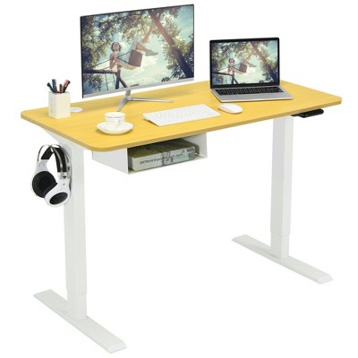 Costway 48'' Electric Standing Desk Height Adjustable w/ Control Panel & USB Port