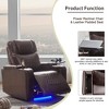 YOOCOZZ Power Recliner with USB, Cup Holders & Swivel Tray - 3 of 4
