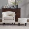 NicBex Swivel/Velvet Barrel Accent Chair & Ottoman Set Modern Armchair Sofa for Living Room or Bedroom - 2 of 4