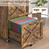2 Drawer Small File Cabinet with Wheels, Vertical Filing Cabinet Fits A4 or Letter Size - 3 of 4