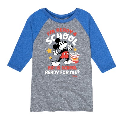 Boys' - Disney - I'm Ready For School Raglan Graphic T-Shirt