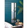 Tall Thin Wall Mirror 60"H – Antique Brass Metal & Glass Modern Wall Mirror By Kalalou - 3 of 3