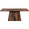 HomeRoots 75" Brown Solid Wood Pedestal Base Dining Table - 4 of 4