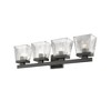 Astor 4-Bulb Glass Vanity Light Fixture - Modern Design for Bathroom, Dimmable, Damp Rated - 4 of 4