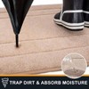 Dirt Trapping Door 20 inchx 31.5 inch Non - Slip Washable Entryway Rug Dog Doormat Absorbent Beige Muddy Shoes Paws - 3 of 4