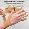 Self Adhesive Bandages 1"x5 Yards Pack of 6 Rolls, Elastic Cohesive Wrap for Wrist, Ankle & Knee Sprains, Swelling Relief - 2 of 4