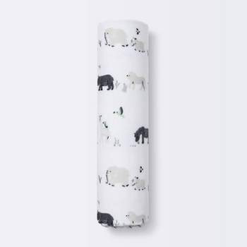 Muslin Swaddle Blanket - Cloud Island™ Two by Two Animals