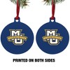 Marquette University Primary Logo Aluminum Holiday Christmas Tree Ornament - 2 of 4