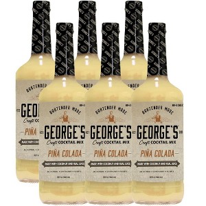 George’s Beverage Company Pina Colada Mix - 1L Bottle - Gluten Free, All Natural Mixer - 1 of 4