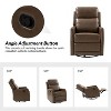 Ofelia Upholstery Wingback Swivel Recliner for Bedroom and Living Room |Artful Living Design - 3 of 4