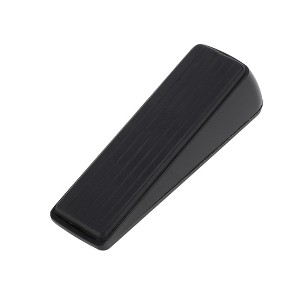 Unique Bargains Door Stop Under-Door Installation Striped Zinc Alloy Rubber 4.72"x1.26"x1.18" 1 Pc - 1 of 4