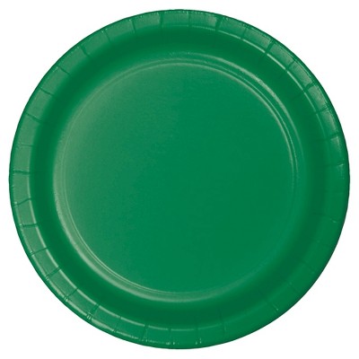 Emerald Green 9" Paper Plates - 24ct