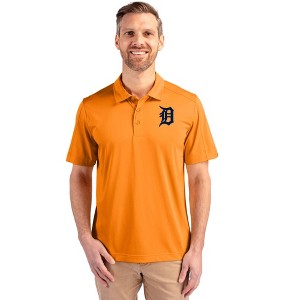 Detroit Tigers Cutter & Buck Prospect Eco Textured Stretch Recycled Mens Short Sleeve Polo - 1 of 1