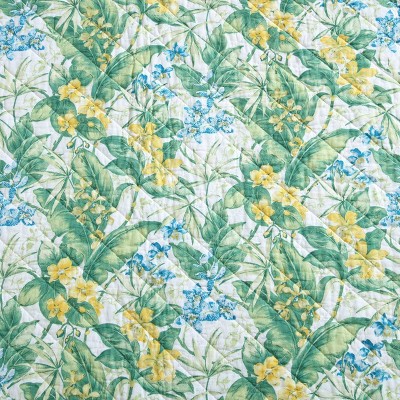 Blue Cotton Reversible Full Quilt Set