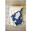 BlueLela Rabbits and Flowers 60" x 80" Fleece Blanket - Deny Designs - 2 of 2