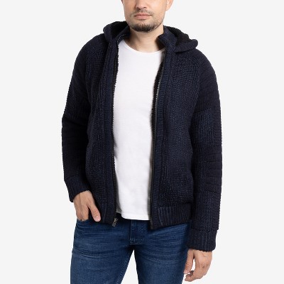 X RAY Mens Zip Up Cardigan Sweater