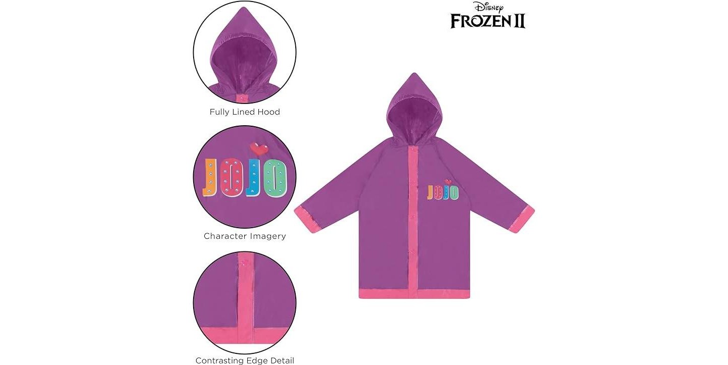 JoJo Siwa Kids Umbrella and Raincoat Set, Rain Wear for Girls Ages 6-7 — фото 5