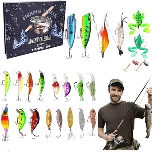 Christmas Countdown Calendar - 24 Day Fishing Lure Set for Adult Men and Teenage Boys - Christmas 2025 Surprise Gift - 1 of 4