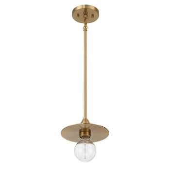 Robert Stevenson Lighting Daisy Mini Modern Exposed Bulb Metal Ceiling Light Brushed Gold