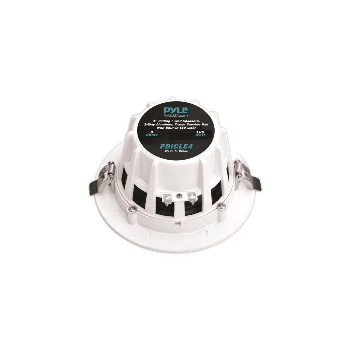 Pyle LED In-Wall/Ceiling Home Speakers with Built-In LED Lights - thumbnail 4