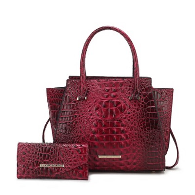 MKF Collection Viridiana Women’s Luxe Croc-Embossed Versatile Tote Bag by Mia K