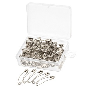 Unique Bargains Metal DIY Blankets Crafts Brooch Making Home Sewing Curved Safety Pins 200 Pcs - 1 of 4