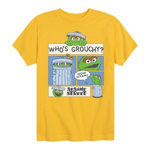 Boys' - Sesame Street - Whos Grouchy Short Sleeve Graphic T-Shirt - 1 of 4