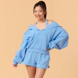 Blogilates Women's Mommy & Me Marshmallow Hooded Sweatshirt