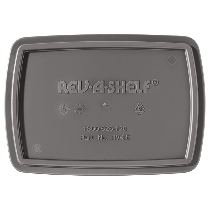 Rev-A-Shelf RV-35 Plastic Replacement Trash Bin Waste Container for Pull Out Waste Systems 35 Qt, 2 of 7