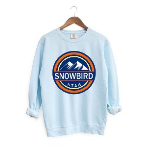 Simply Sage Market Women's  Garment Dyed Graphic Sweatshirt Snowbird Ski Resort - 1 of 4
